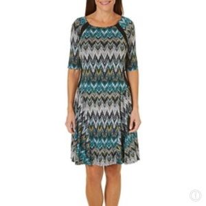 ⭐️BNWT! RABBIT RABBIT RABBIT Chevron Dress